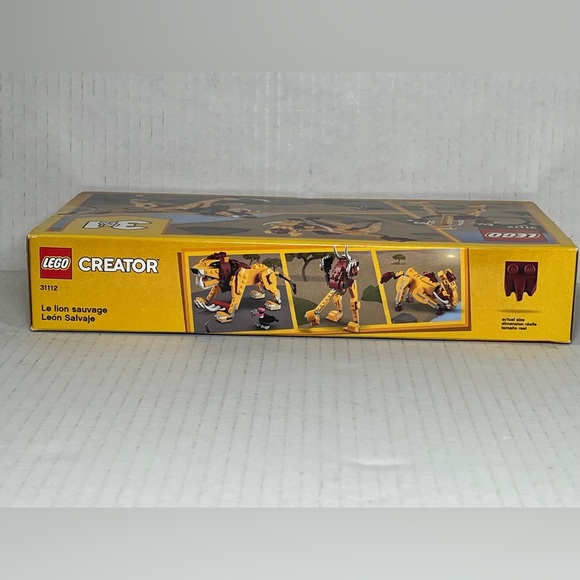 Lego Creator 31112 Wild Lion 3 in 1 Set 224 pcs Ostrich Warthog Blocks NEW NISB - Picture 7 of 9